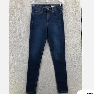 Women's Aeropostale High Rise Jeggings Blue Skinny Jeans